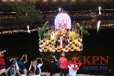 The Sri Chamundeshwari Teppotsava was successfully celebrated on the evening of Monday, 26 October 2026, at the sacred Devikere tank atop Chamundi Hill in Mysuru. -KPN 