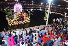 The Sri Chamundeshwari Teppotsava was successfully celebrated on the evening of Monday, 26 October 2026, at the sacred Devikere tank atop Chamundi Hill in Mysuru. -KPN 