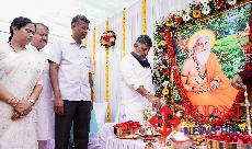  Chief Minister D.K. Shivakumar inaugurated Maharshi Valmiki Jayanti and procession in Belagavi on Monday. -KPN 