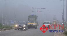 Misty and Foggy Mornings seen near Tumakuru on Thursday. Bengaluru, Mysuru, and Ballari have started waking up to heavy early morning fog, significantly reducing visibility and creating a distinct winter atmosphere. -KPN 